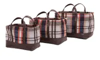 11 Inch Multi-Color Ski Lodge Basket with Handles