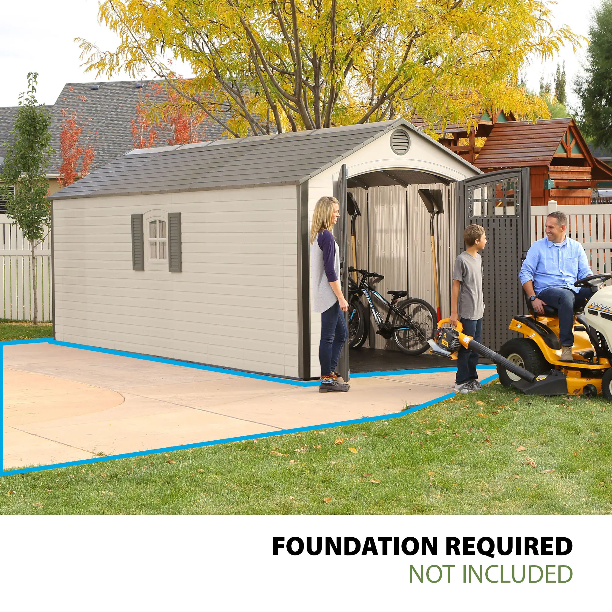 60120 Lifetime 8 ft. x 20 ft. Outdoor Storage Shed-5