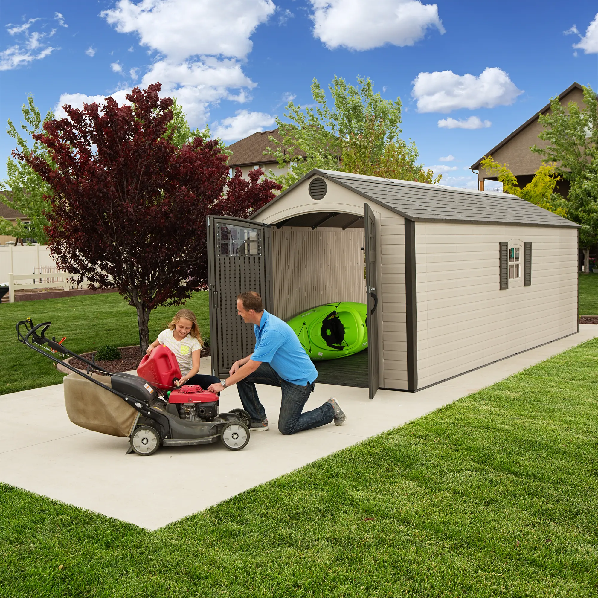 60120 Lifetime 8 ft. x 20 ft. Outdoor Storage Shed-8