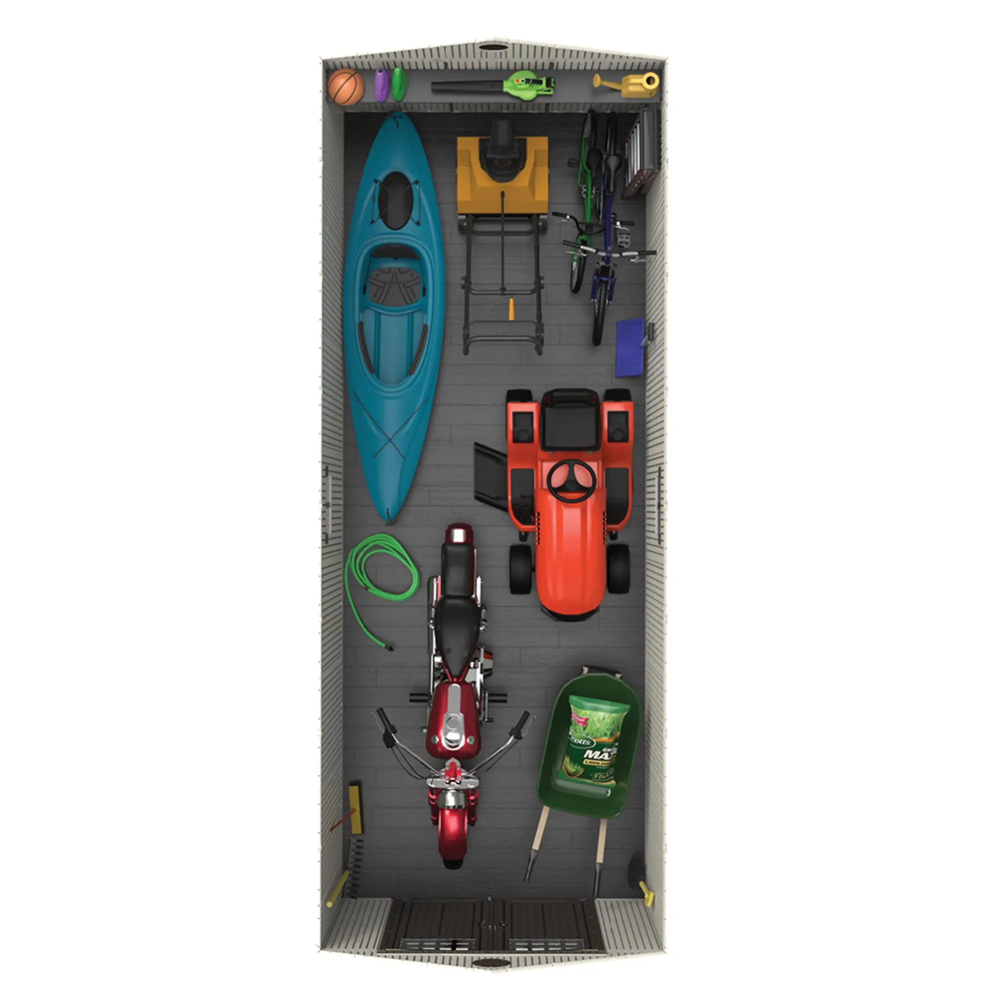 60120 Lifetime 8 ft. x 20 ft. Outdoor Storage Shed-9