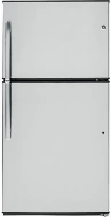 GTE21GSHSS-SPECIAL GE Top Freezer Refrigerator with Upfront Temperature Controls - Stainless Steel-1