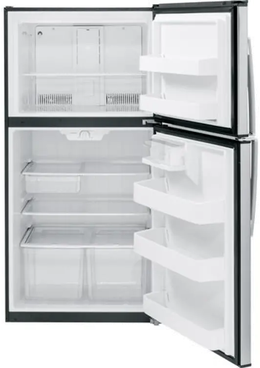 GTE21GSHSS-SPECIAL GE Top Freezer Refrigerator with Upfront Temperature Controls - Stainless Steel-4