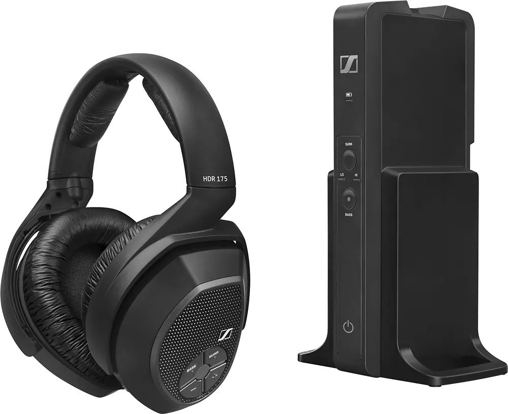 RS175,WIRELESS-RS Sennheiser RS 175 Over-the-Ear Wireless Headphone System - Black-3