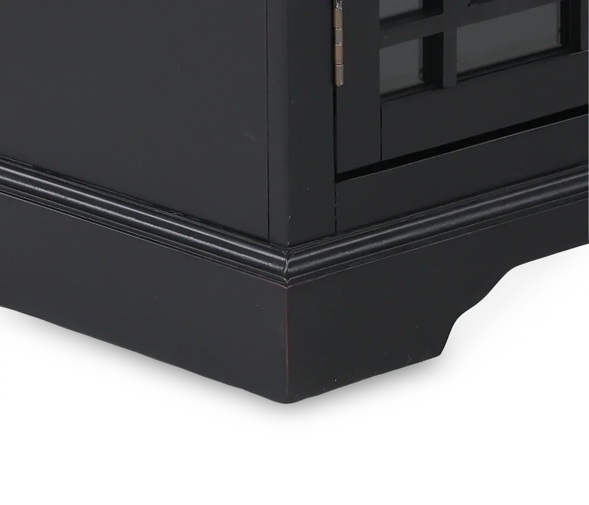 Black 2 Door and 1 Drawer Accent Chest-8