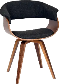 LCSUCHWACH Summer Charcoal and Walnut Dining Room Chair