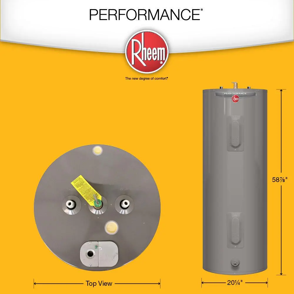 PROG50-36P RH60 Rheem 50 Gallon Propane Water Heater with 6 Year Warranty-2