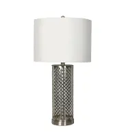 Open Fretwork Metal Table Lamp