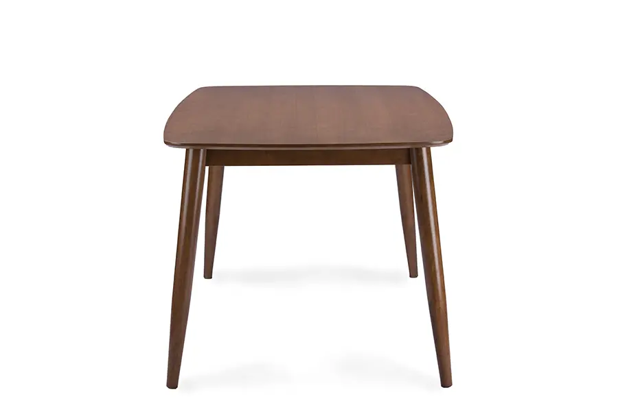  Walnut and Beige Mid Century 7 Piece Dining Set - Sacramento-3