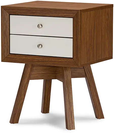 ST-005-AT/WALNUT/WHITE Two-Tone Walnut and White End Table - Warwick-3