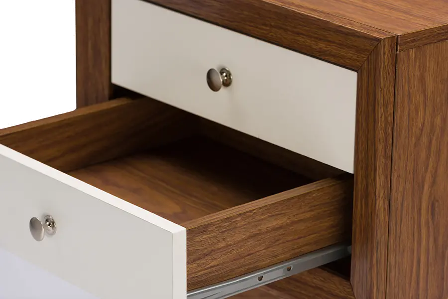ST-005-AT/WALNUT/WHITE Two-Tone Walnut and White End Table - Warwick-5