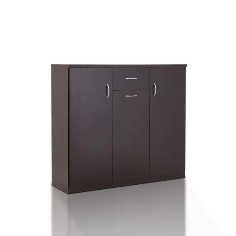 YNJ-1504C5 Espresso 10-Shelf Shoe Cabinet - Augustine-3
