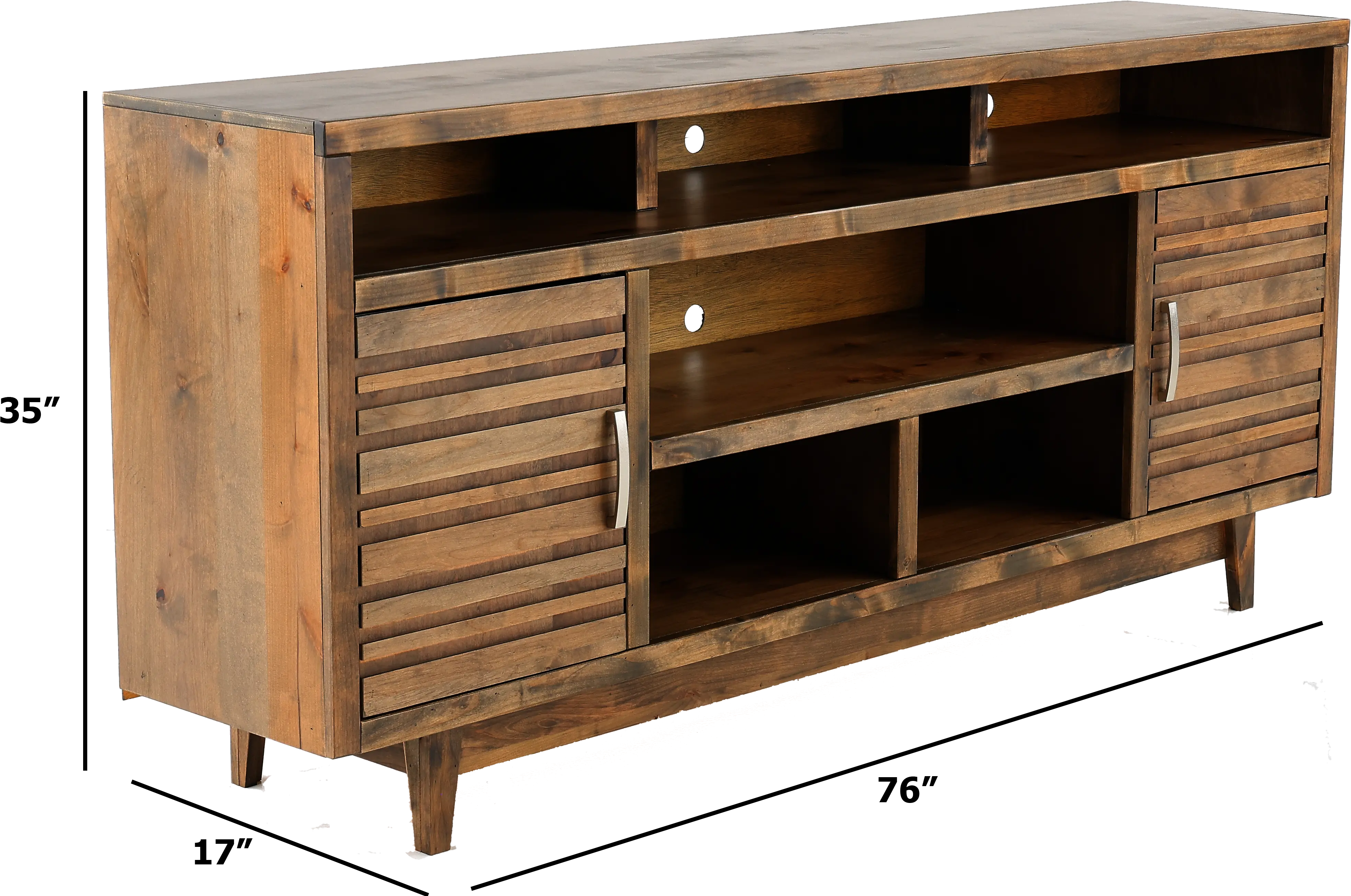 Avondale Charcoal Brown 76  TV Stand-4
