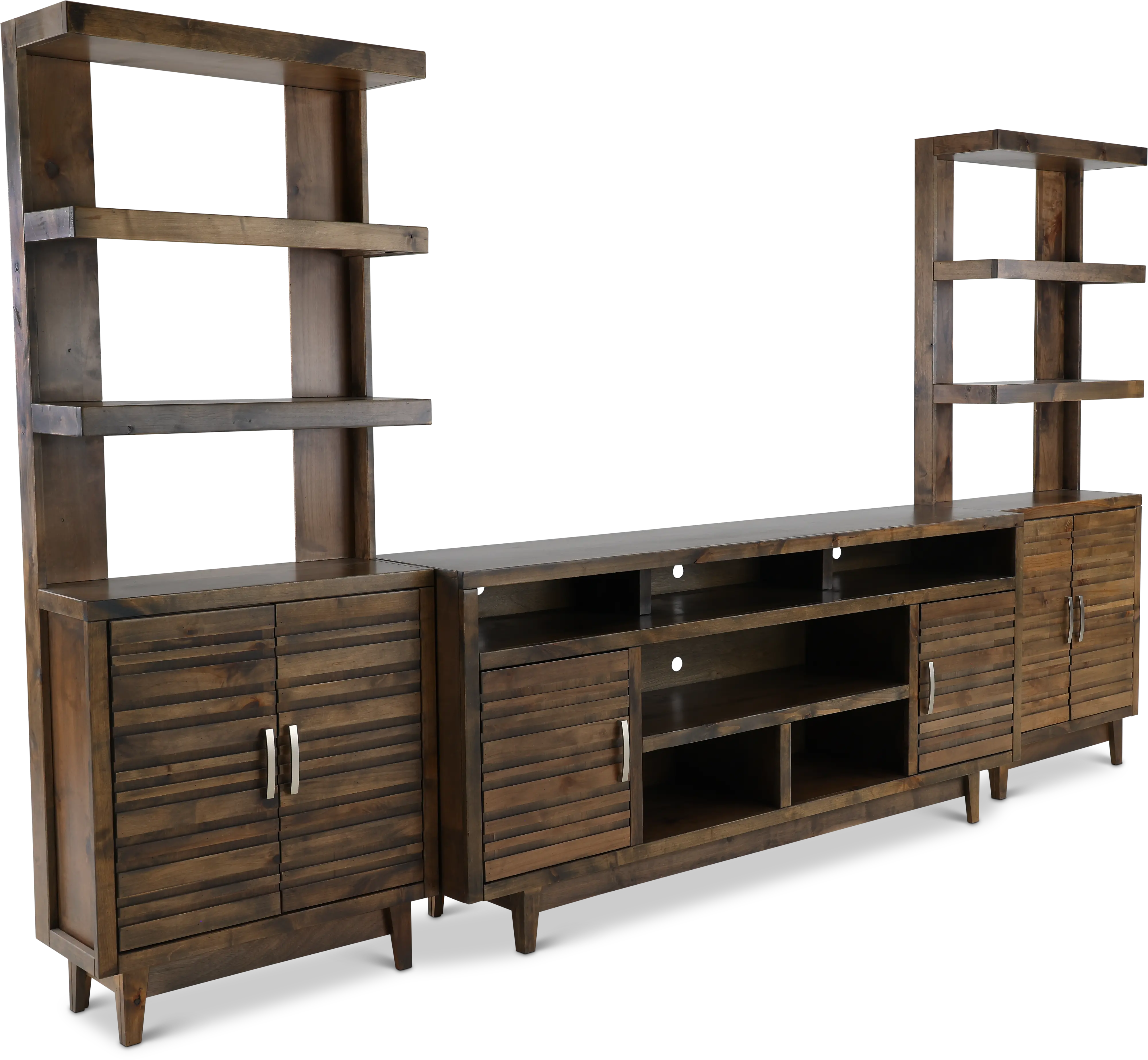 Avondale Brown 3 Piece 76  Entertainment Center-5