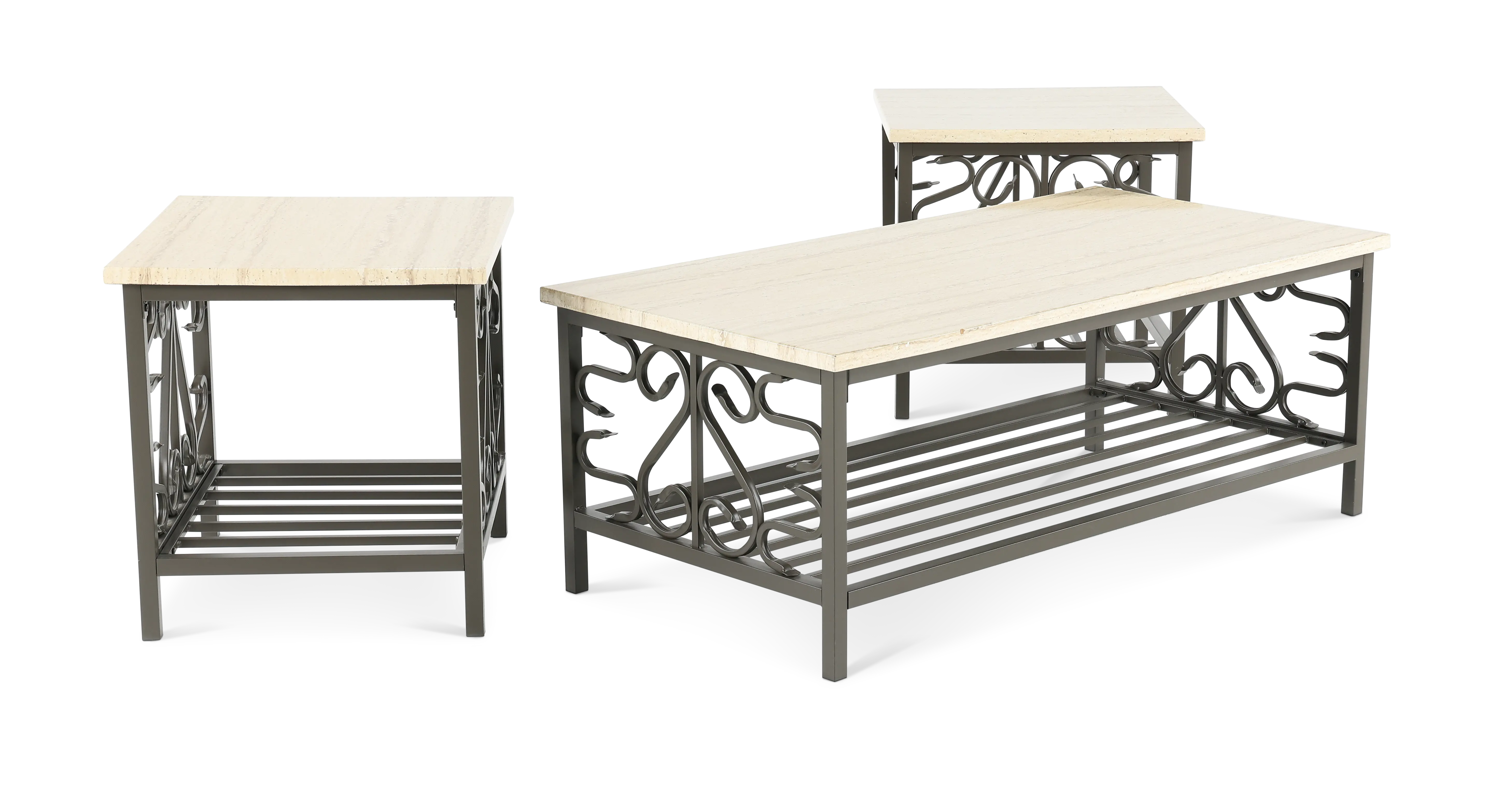 Fairhope Marble Top Tables, Set of 3-5