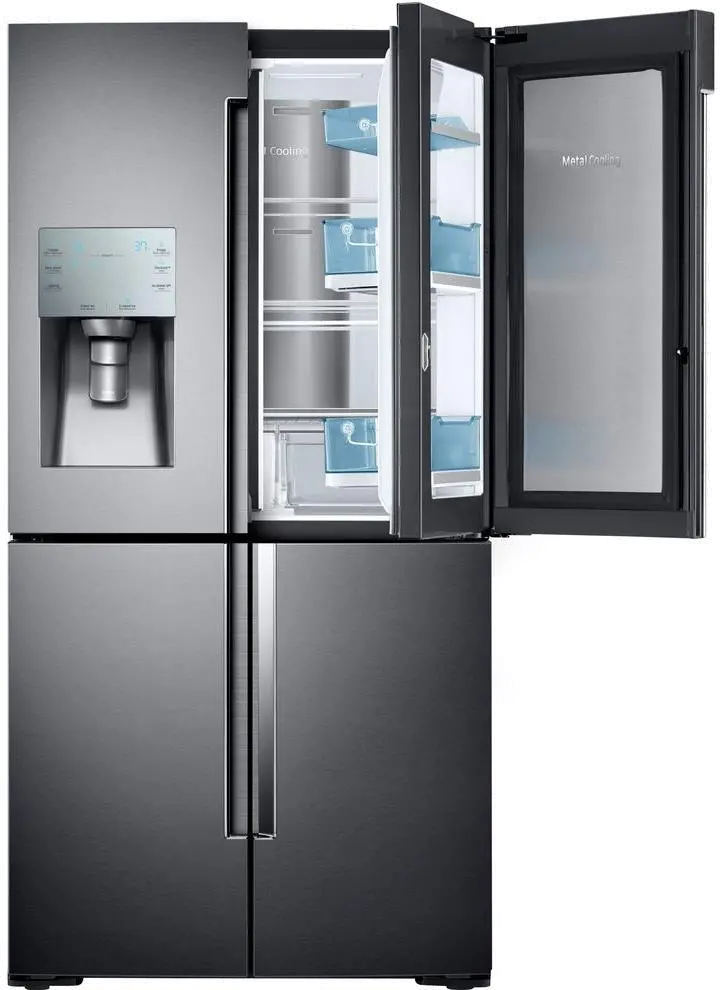 RF22K9381SG Samsung 22.1 cu ft 4 door Refrigerator - Counter Depth Black Stainless Steel-3