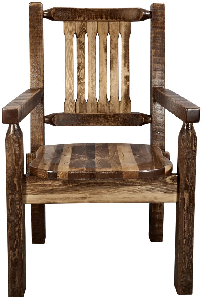 Homestead Rustic Captain's Dining Chair-1