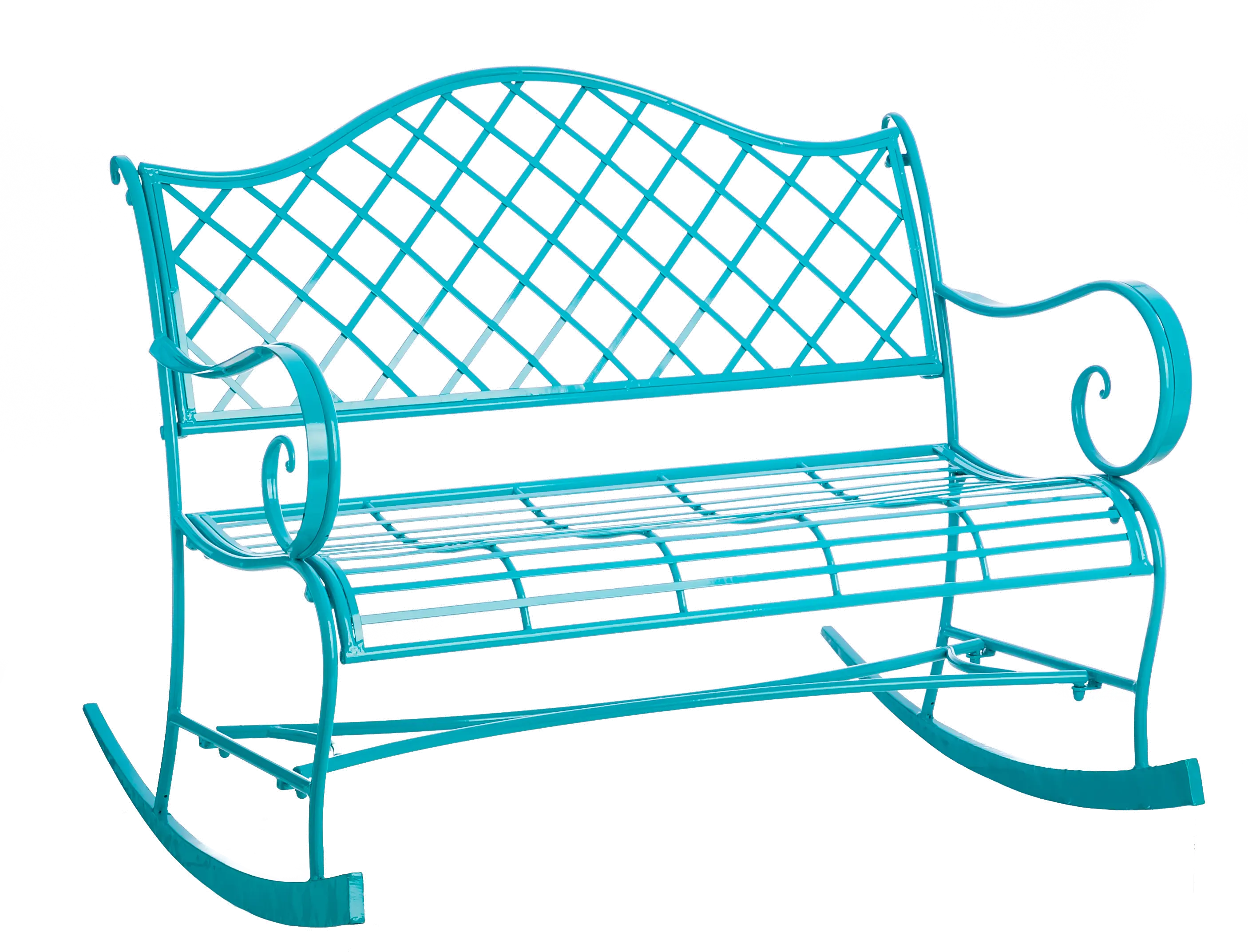 Turquoise Metal Rocker-1