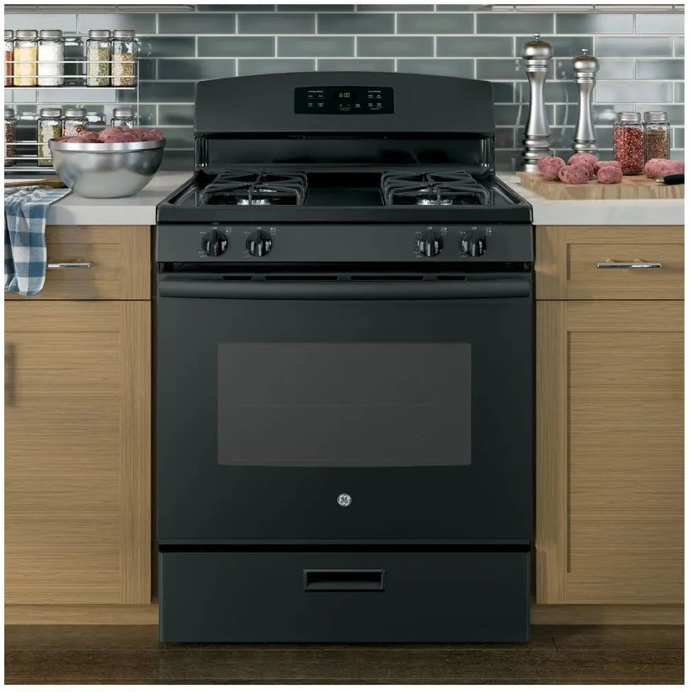 JGBS60DEKBB GE 4.8 cu ft Gas Range - Black-2