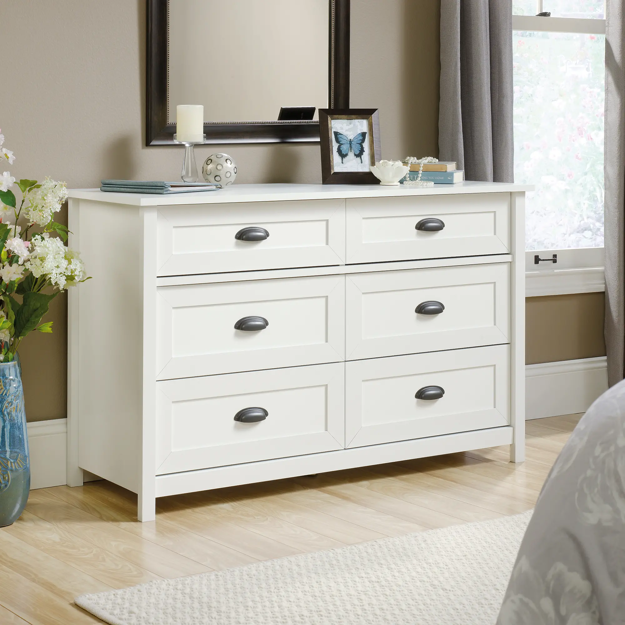 Soft White 6-Drawer Dresser - County Line-1