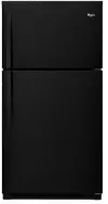 WRT511SZDB Whirlpool Top Freezer Refrigerator - 33 W Black