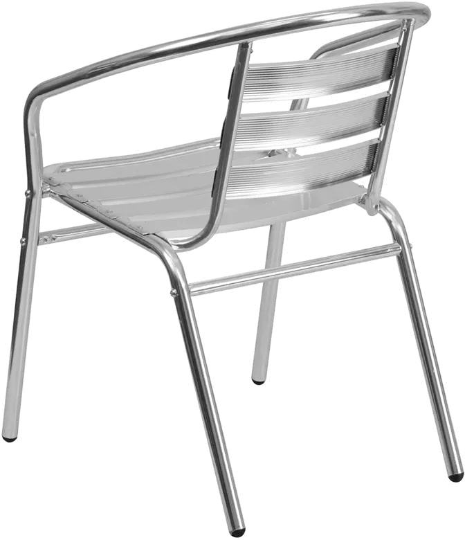 Aluminum Slatback Stack Chair-3