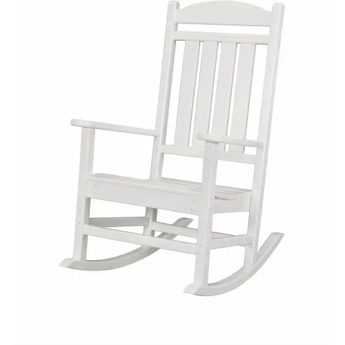 HVR100WH White Outdoor Porch Rocker-1