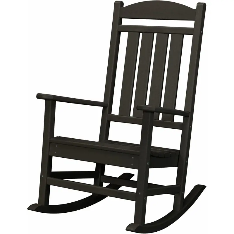 Black Outdoor Porch Rocker
