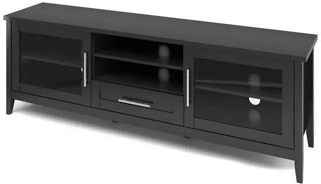 Black Extra Wide 70 Inch TV Stand - Jackson-3