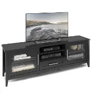 Black Extra Wide 70  TV Stand