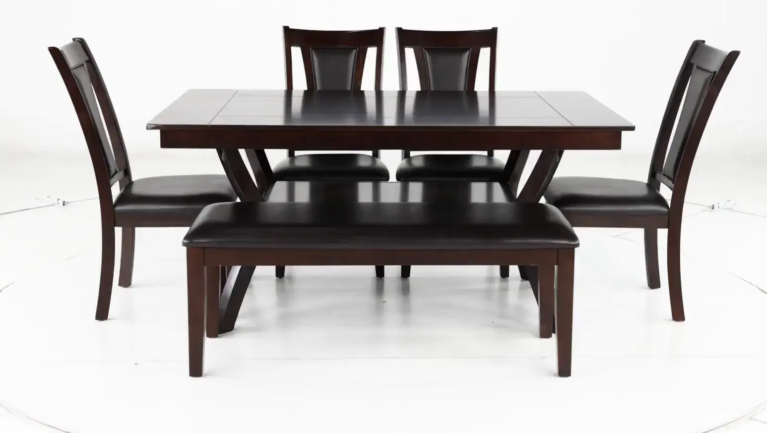 Brent Dark Cherry 6 Piece Dining Set-6