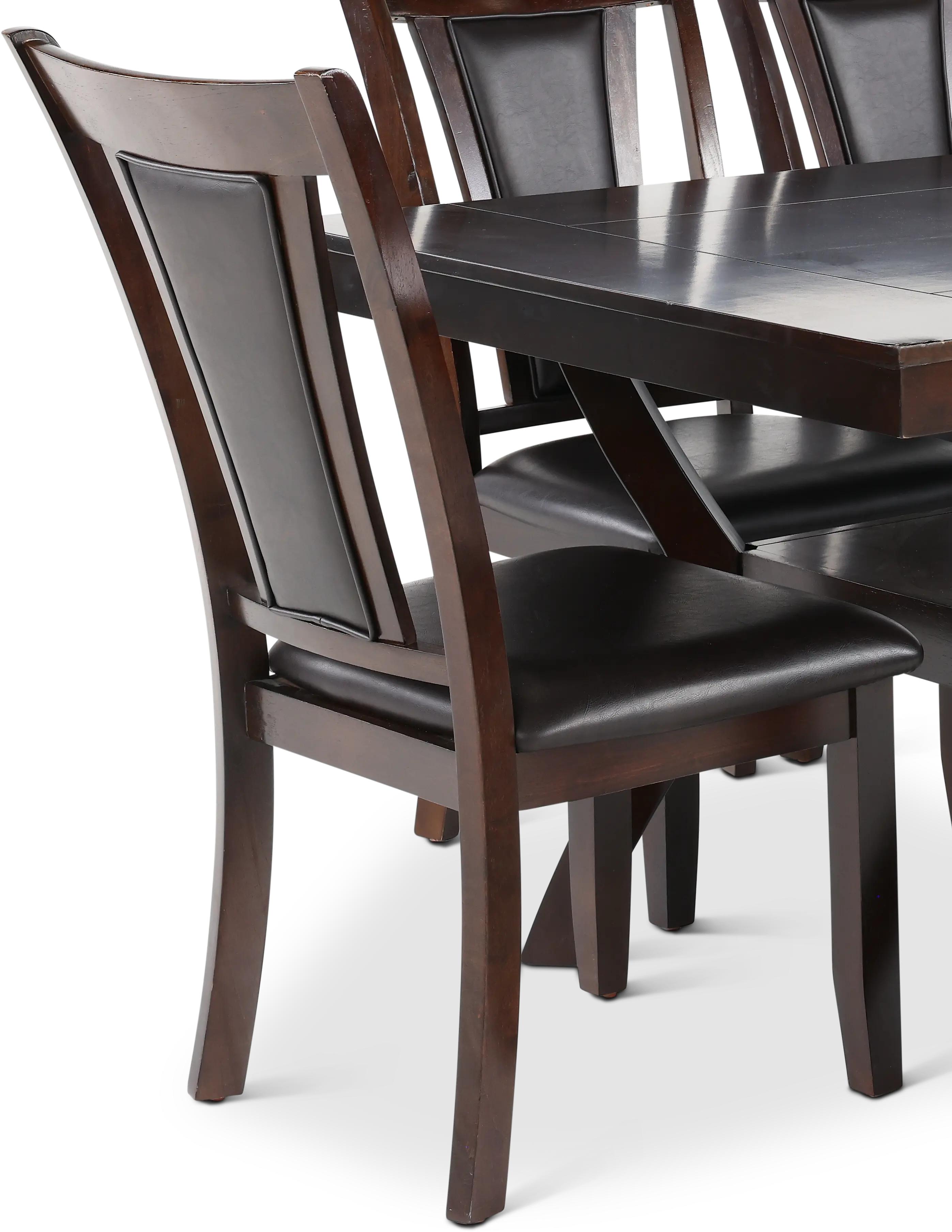 Brent Dark Cherry 6 Piece Dining Set-2