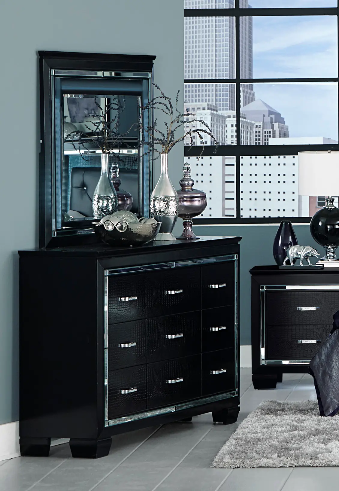 Allura Black Dresser-1