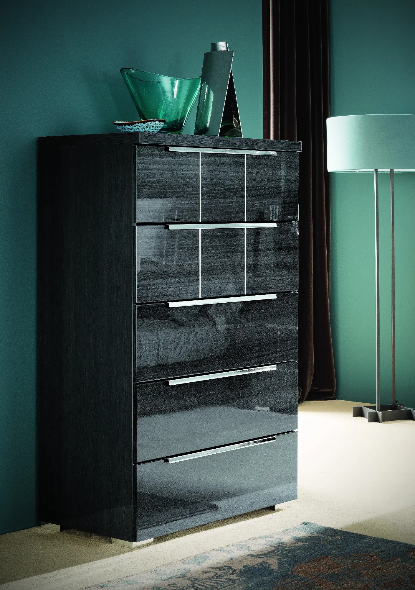 Dark Gray Modern Chest of Drawers - Versilia-2
