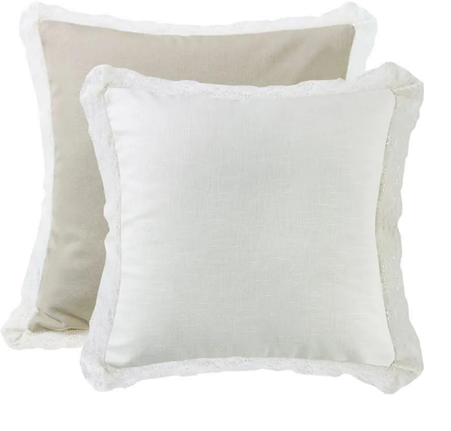Double Sided Euro Sham with Lace Trim - Charlotte-1