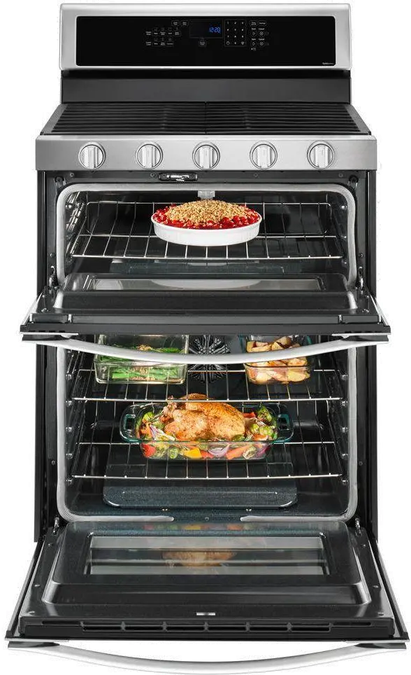 WGG745S0FS Whirlpool 6 cu ft Double Oven Gas Range - Stainless Steel-3