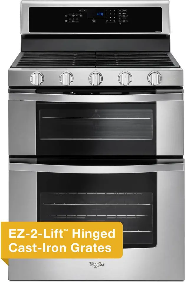 WGG745S0FS Whirlpool 6 cu ft Double Oven Gas Range - Stainless Steel-4