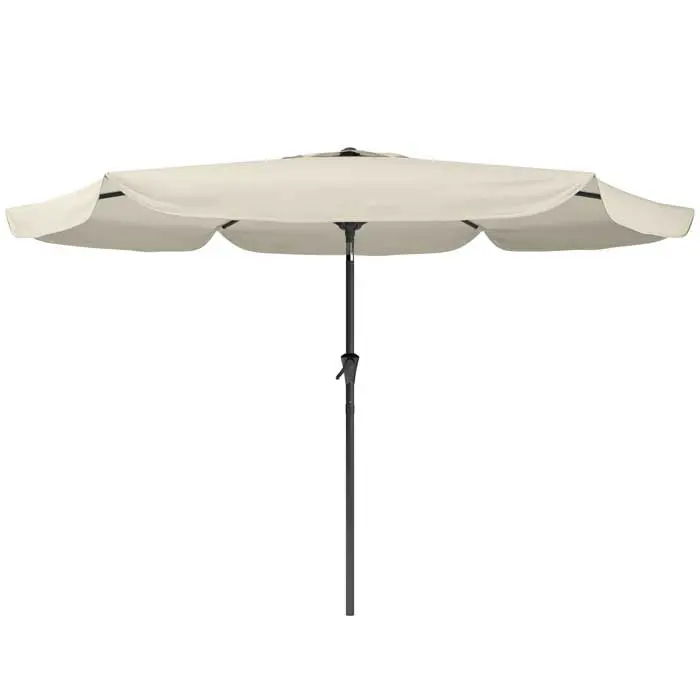 Warm White Tilting Patio Umbrella-1