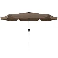 Brown Tilting Patio Umbrella