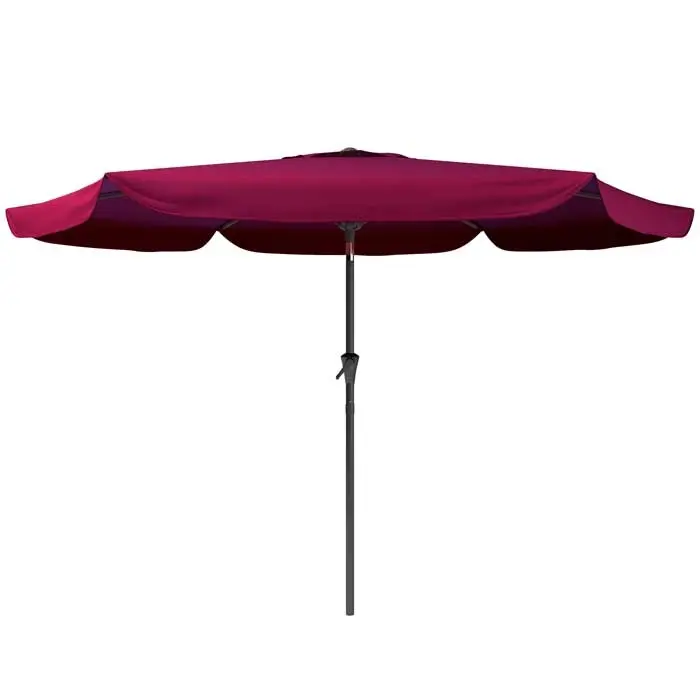 Red Tilting Patio Umbrella-1
