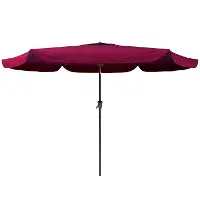 Red Tilting Patio Umbrella