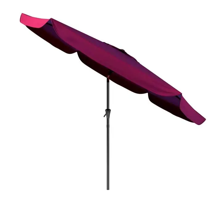 Red Tilting Patio Umbrella-4