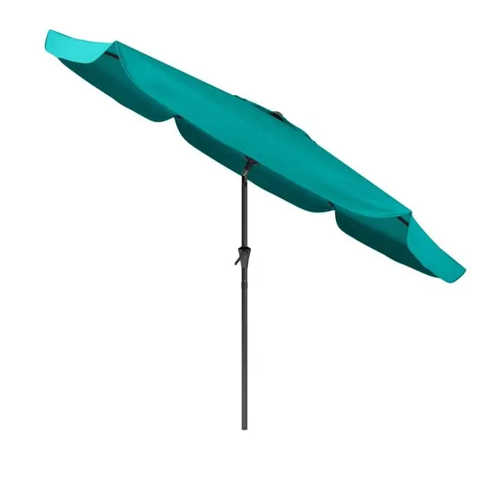 Turquoise Blue Tilting Patio Umbrella-4