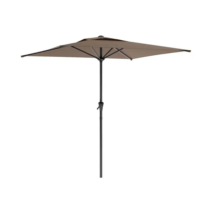 Brown Square Patio Umbrella-1