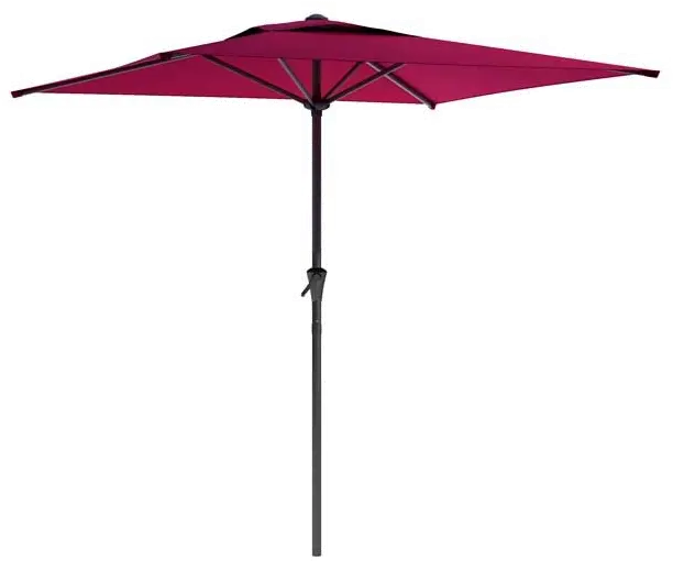 Wine Red Square Patio Umbrella-1