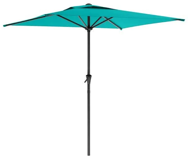 Turquoise Blue Square Patio Umbrella-1