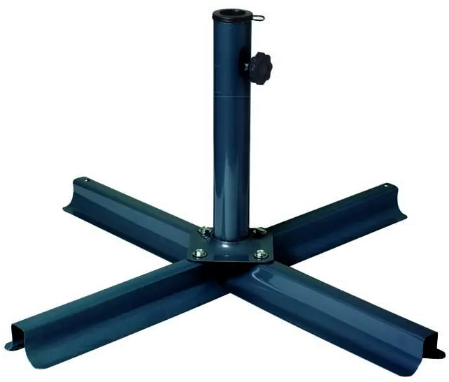 Gray/Black Patio Umbrella Stand-1