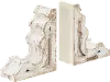 90900007B8 Magnolia Home Furniture Distressed White Bookend Pair