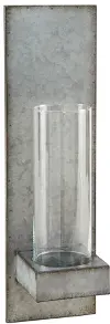 80801508B4 Magnolia Home Furniture Galvanized Hanging Pillar Sconce