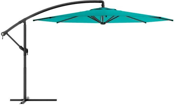 Turquoise Blue Offset Patio Umbrella-1
