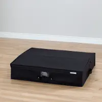 100039 Black Canvas Underbed Storage Box - Storit 